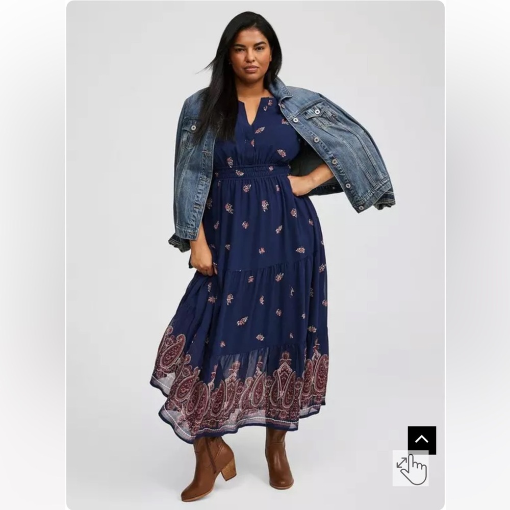 Torrid Y Neck Maxi Dress